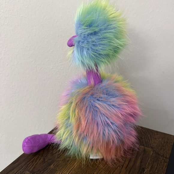 Jellycat Rainbow Pom Pom ostrich emu Plush - Picture 4 of 5